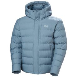 Ocieplana kurtka z kapturem Helly Hansen Alby. Niebieskie kurtki męskie Helly Hansen, bez wzorów, z puchu, sportowe, bez ramiączek, z kapturem. W wyprzedaży za 1,008.00 zł.