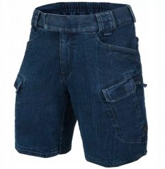 UTS (Urban Tactical Shorts) 8.5" - Denim Stretch - Marine Blue - M/Regular. Niebieskie szorty sportowe męskie Helikon, bez wzorów, z denimu, marine. Za 302.57 zł.