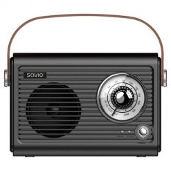 SAVIO RADIO PRZENOŚNE CZARNE RS-01. Czarne radia Savio. Za 70.99 zł.