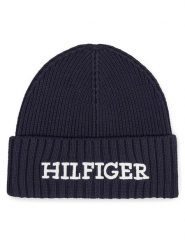 Tommy Hilfiger Czapka Monotype Beanie AM0AM11737 Granatowy. Niebieskie czapki męskie Tommy Hilfiger, na zimę, bez wzorów, z bawełny. Za 259.99 zł.