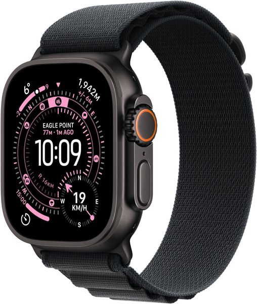 Smartwatch Apple Watch Ultra 3 GPS + Cellular 49mm Black Titanium / Alpine Loop L Czarny (MF0X4QI/A). Czarne zegarki smartwatch Apple. Za 3,596.50 zł.