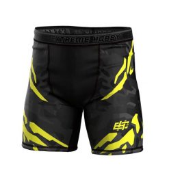 Spodenki Vale Tudo do MMA męskie EXTREME HOBBY BLACK PANTHER. Czarne szorty sportowe męskie EXTREME HOBBY, bez wzorów, z elastanu, sportowe. Za 179.00 zł.
