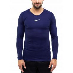 Koszulka Termoaktywna Mężczyzna Nike Długi Rękaw Longsleeve Dry Park roz. L. Niebieskie bielizna termoaktywna męska Nike, l, bez wzorów, z materiału, bez ramiączek, na fitness i siłownię, dri-fit (nike). Za 85.00 zł.