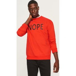 Bluza z aplikacją Nope - Czerwony. Czerwone bluzy nierozpinane męskie Reserved, z aplikacjami. Za 99.99 zł.