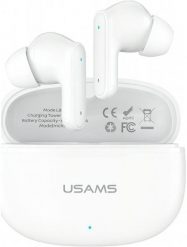 Słuchawki bluetooth 6.0 E05 TWS białe. Białe słuchawki bluetooth Usams. Za 40.15 zł.