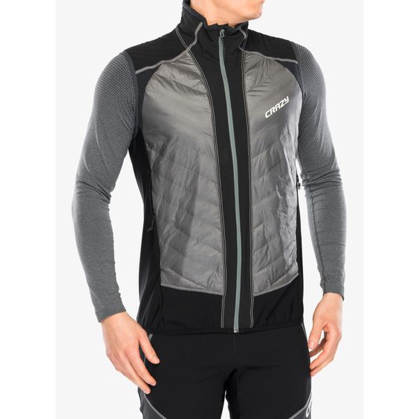 Kamizelka ocieplana męska Crazy Vest Flame. Szare kamizelki męskie CRAZY, l, bez kaptura. Za 681.99 zł.