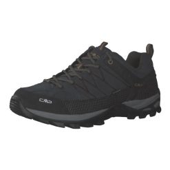 Niskie buty trekkingowe CMP Rigel waterprof. Niebieskie buty trekkingowe męskie CMP, bez wzorów, sportowe, bez obcasa, bez zapięcia. Za 319.99 zł.
