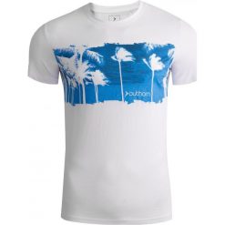 T-shirt męski TSM616 - biały - Outhorn. T-shirty męskie marki Outhorn. W wyprzedaży za 29.99 zł.