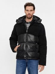Brave Soul Kurtka puchowa MJK-TOMIE Czarny Regular Fit. Czarne kurtki męskie Brave Soul, m, bez wzorów, z puchu, bez ramiączek, bez kaptura. Za 299.99 zł.