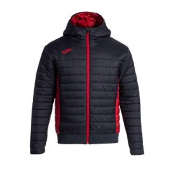 Kurtka z kapturem Joma Urban V. Czarne kurtki męskie Joma, bez wzorów, z puchu, bez ramiączek, z kapturem. W wyprzedaży za 285.40 zł.