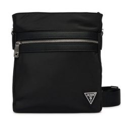 Saszetka Guess. Czarne torby męskie na ramię Guess, z aplikacjami, młodzieżowe, małe. Za 359.99 zł.