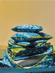 Organizery do walizki z motywem cytryny 6 pack - wielobarwny. Walizki męskie Sinsay, bez wzorów. Za 29.99 zł.