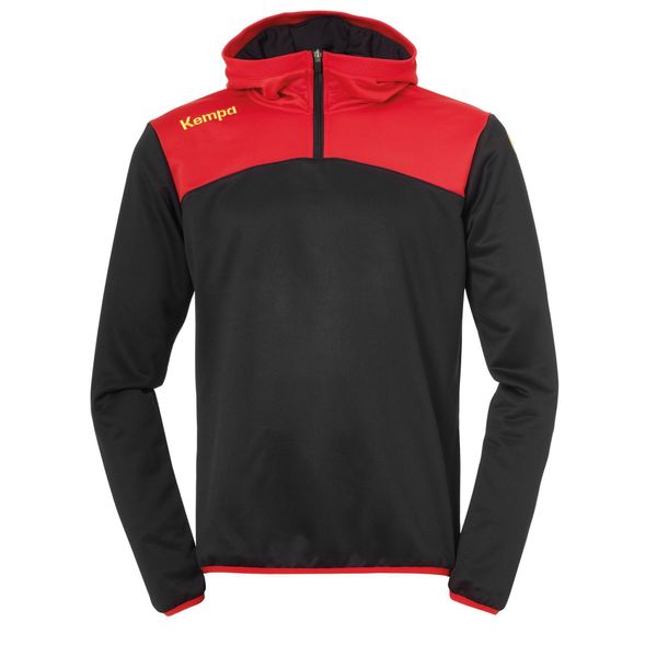 Bluza emotion 2.0 Kempa Quarter Zip. Czarne bluzy rozpinane męskie Kempa, bez wzorów, sportowe, bez ramiączek, bez kaptura. W wyprzedaży za 119.90 zł.