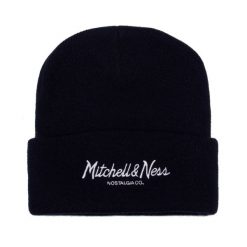 Czapka Mitchell & Ness pinscript. Niebieskie czapki męskie Mitchell & Ness, bez wzorów. Za 198.50 zł.