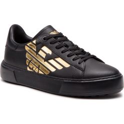Sneakersy EA7 EMPORIO ARMANI - X8X003 XK003 A276 Black/Gold. Czarne buty sportowe na co dzień męskie EA7 Emporio Armani, z materiału. Za 859.00 zł.