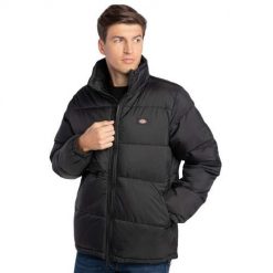 Kurtka zimowa męska Dickies Waldenburg. Czarne kurtki męskie Dickies, na zimę, m, bez wzorów, sportowe, bez ramiączek, bez kaptura. W wyprzedaży za 422.65 zł.