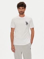 U.S. Polo Assn. T-Shirt MUP4367 Biały Regular Fit. Białe koszulki polo męskie U.S. Polo Assn., m, bez wzorów, z bawełny, bez kołnierzyka, bez ramiączek. Za 129.99 zł.