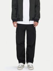 Only & Sons Spodnie materiałowe Ray 22028640 Czarny Loose Fit. Czarne spodnie na co dzień męskie Only & Sons, bez wzorów, z bawełny. Za 289.99 zł.