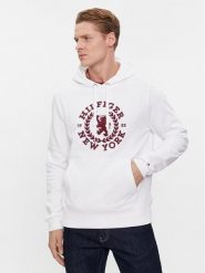 Tommy Hilfiger Bluza Big Icon MW0MW33650 Biały Regular Fit. Białe bluzy nierozpinane męskie Tommy Hilfiger, m, bez wzorów, z bawełny, bez ramiączek, bez kaptura. Za 799.99 zł.