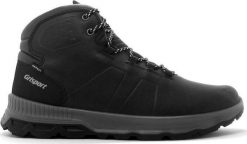 Buty trekkingowe męskie Grisport 14803D21G czarne r. 44. Czarne buty trekkingowe męskie Grisport, bez wzorów, bez zapięcia. Za 396.90 zł.