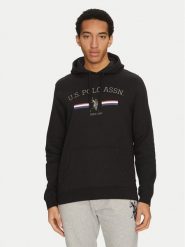 U.S. Polo Assn. Bluza MUP1068 Czarny Regular Fit. Czarne bluzy nierozpinane męskie U.S. Polo Assn., m, bez wzorów, z bawełny, bez ramiączek, bez kaptura. Za 139.99 zł.