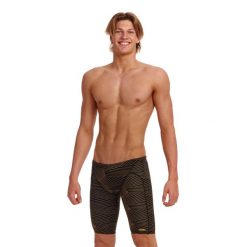 Spodenki kąpielówki męskie Funkita Jammery Gold Weaver. Brązowe kąpielówki męskie FUNKY TRUNKS, m, bez wzorów. Za 269.37 zł.