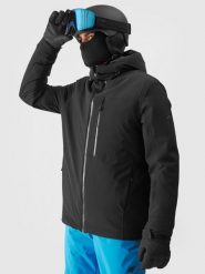 4F Kurtka narciarska membrana 15000 męska - czarna 3XL. Czarne kurtki narciarskie i snowboardowe męskie 4f, na zimę, m, z aplikacjami, z dzianiny, z kapturem, narciarskie, thinsulate. Za 999.99 zł.