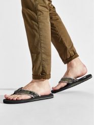 Quiksilver Japonki AQYL100047 Zielony. Zielone klapki i japonki męskie Quiksilver, bez wzorów, z materiału. Za 39.99 zł.