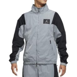 Kurtka męska nike air jordan flight suit jacket smoke grey. Szare kurtki męskie Nike, l, bez wzorów, z dresówki, bez ramiączek, bez kaptura. Za 479.00 zł.