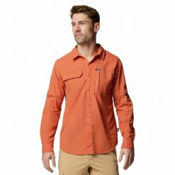 Koszula męska Columbia Skien Valley Long Sleeve Shirt z długim rękawem. Brązowe koszule męskie Columbia, m, bez wzorów, bez kołnierzyka, bez ramiączek. Za 319.99 zł.