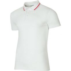 Koszulka polo męska TSM029 - biały. Białe koszulki polo męskie 4f, polo. W wyprzedaży za 69.99 zł.