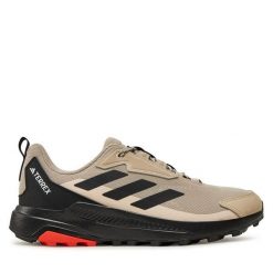 Trekkingi adidas. Brązowe buty trekkingowe męskie ADIDAS, bez wzorów, bez zapięcia, trekkingowe, adidas terrex. Za 229.99 zł.