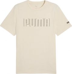 Koszulka męska Puma Sport Graphic Tee beżowa 684617 87 XL. Brązowe t-shirty sportowe męskie Puma, m, bez wzorów, sportowe, bez ramiączek. Za 81.75 zł.