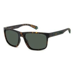 Okulary Przeciwsłoneczne Męskie Polaroid PLD 2157/S. Zielone okulary przeciwsłoneczne męskie Polaroid, bez wzorów, sportowe. Za 309.00 zł.