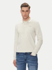 BOSS Polo Peoxfordlong_1 50544845 Beżowy Regular Fit. Brązowe koszulki polo męskie Boss, m, bez wzorów, z bawełny, bez kołnierzyka, bez ramiączek. Za 269.99 zł.