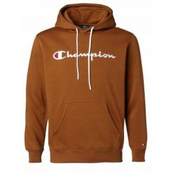 Bluza na co dzień męska CHAMPION ciepła z kapturem. Brązowe bluzy z kapturem męskie CHAMPION, m, bez wzorów, z kapturem. Za 269.00 zł.