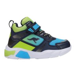 Buty juniorskie KangaROOS K-SLB Clave Mid EV. Czarne buty trekkingowe męskie Kangaroos, bez wzorów, sportowe, bez obcasa, bez zapięcia. Za 159.99 zł.