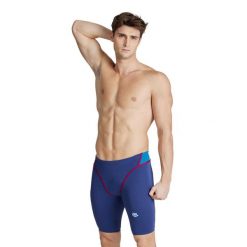 Spodenki Treningowe Arena Icons Swim Jammer Panel. Niebieskie szorty sportowe męskie ARENA, bez wzorów, z materiału, eleganckie. Za 139.99 zł.