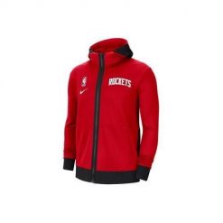 Bluza treningowa męska Nike Nba Houston Rockets Showtime Therma Flex. Bluzy rozpinane męskie Nike, m, bez wzorów, sportowe, bez ramiączek, z kapturem. Za 489.00 zł.