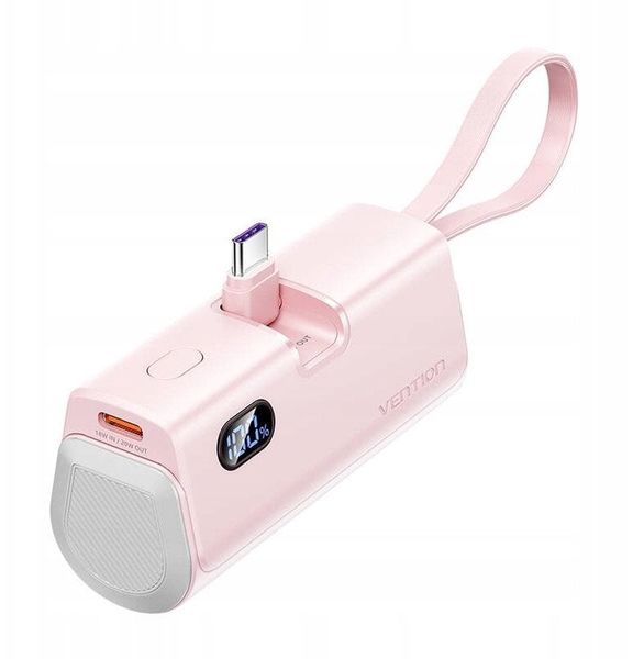 Powerbank Vention wyświetlacz LED 4800mAh 22.5W FHQP0 (różowy). Czerwone powerbanki Vention. Za 63.09 zł.