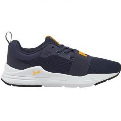 Buty do chodzenia męskie Puma Wired Run. Czarne buty do biegania męskie Puma, bez wzorów, z gumy, bez zapięcia, trekkingowe. Za 269.99 zł.