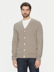 Selected Homme Kardigan Tray 16097127 Beżowy Regular Fit. Brązowe kardigany męskie Selected Homme, m, bez wzorów, z wełny, bez ramiączek. Za 239.99 zł.