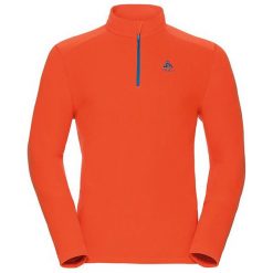 Odlo Bluza męska Midlayer 1/2 zip LE TOUR pomarańczowa r. L (222012). Bluzy bez kaptura męskie marki bonprix. Za 158.85 zł.