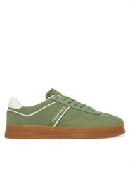 Tommy Jeans Sneakersy The Greenwich Mix Media EM0EM01586 Zielony. Zielone buty sportowe na co dzień męskie Tommy Jeans, m, bez wzorów, z jeansu, bez ramiączek, bez kaptura. Za 299.99 zł.