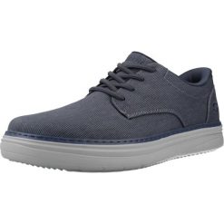 Buty SKECHERS HYLAND JUSTINO Niebieski. Niebieskie buty trekkingowe męskie Skechers, bez wzorów, z tkaniny, bez zapięcia, trekkingowe, skechers sport. Za 364.99 zł.