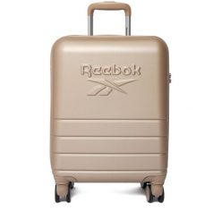 Walizka kabinowa Reebok. Brązowe walizki męskie Reebok, bez wzorów. Za 259.99 zł.