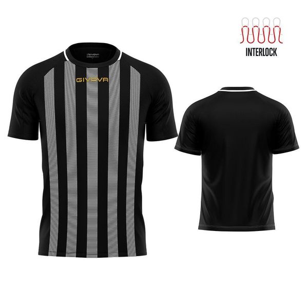 Koszulka sportowa Givova Rugby czarno-biała XL. Białe buty do biegania męskie Givova, xl, bez wzorów, z poliesteru, sportowe, bez ramiączek. Za 181.99 zł.