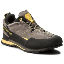 Trekkingi La Sportiva. Szare buty trekkingowe męskie La Sportiva, bez wzorów, bez zapięcia, trekkingowe. Za 579.99 zł.