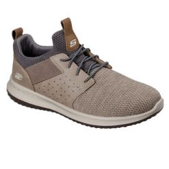 Męskie DELSON CAMBEN Sneakersy Taupe. Brązowe buty sportowe na co dzień męskie Skechers, m, bez wzorów, z materiału, bez ramiączek, bez kaptura. Za 369.99 zł.