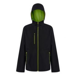Męska Dwuwarstwowa Kurtka Soft Shell Navigate Z Kapturem. Czarne kurtki męskie Regatta, m, bez wzorów, sportowe, bez ramiączek, z kapturem. Za 184.99 zł.